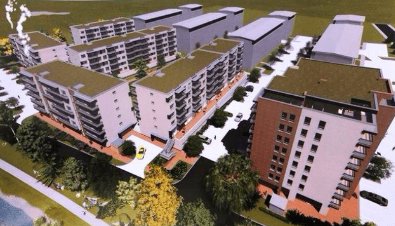 Construction of a residential complex in Bratislava Construction of a residential complex in Bratislava